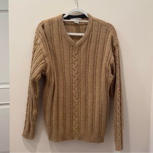 Perry Ellis Light Brown Knit Sweater
